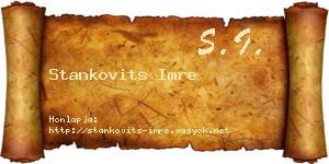 Stankovits Imre névjegykártya